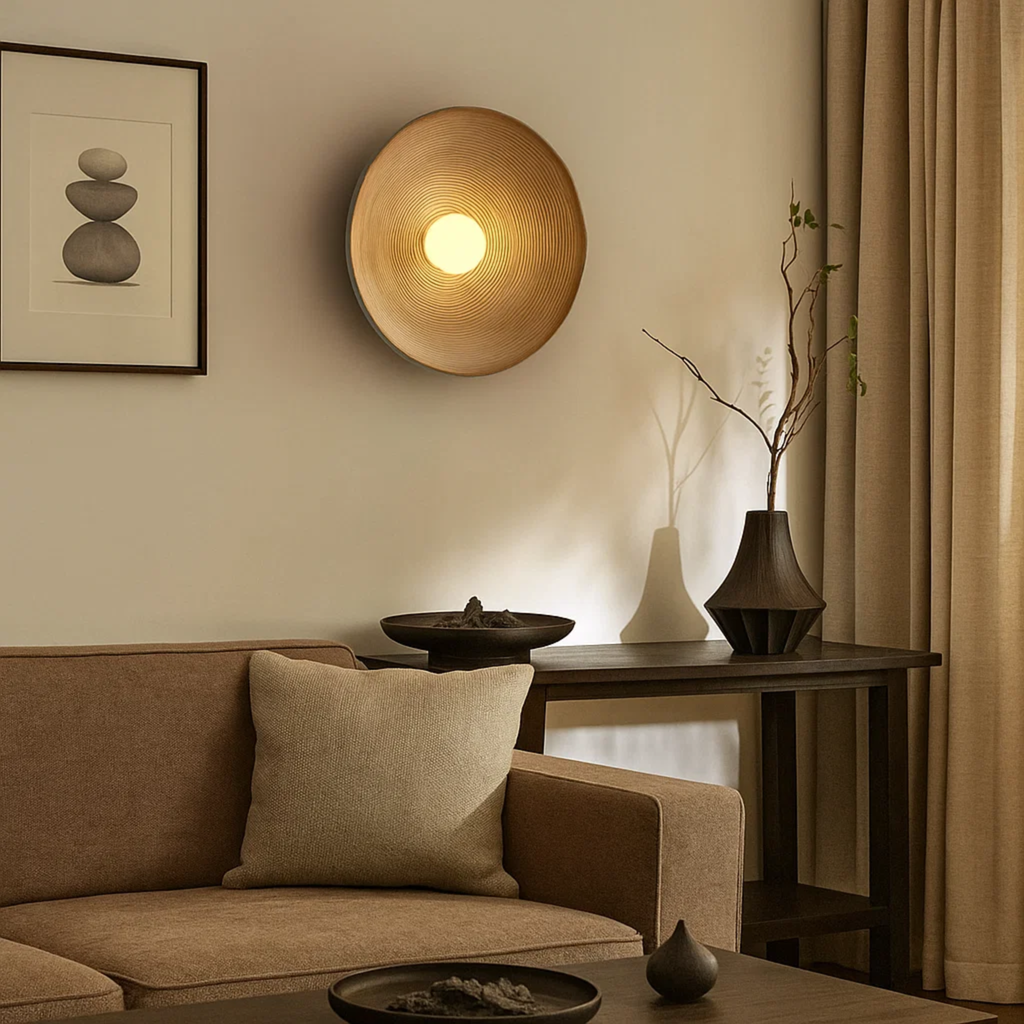 Japanse wandlamp met zacht licht