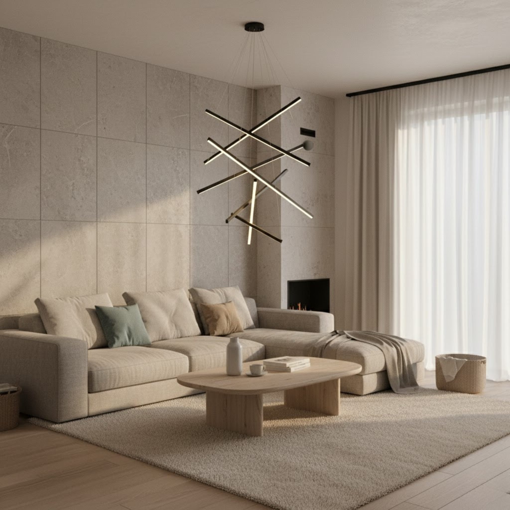 Minimalistische LED-staaf hanglampen