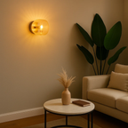 Klassieke wandlamp met geribbeld patroon