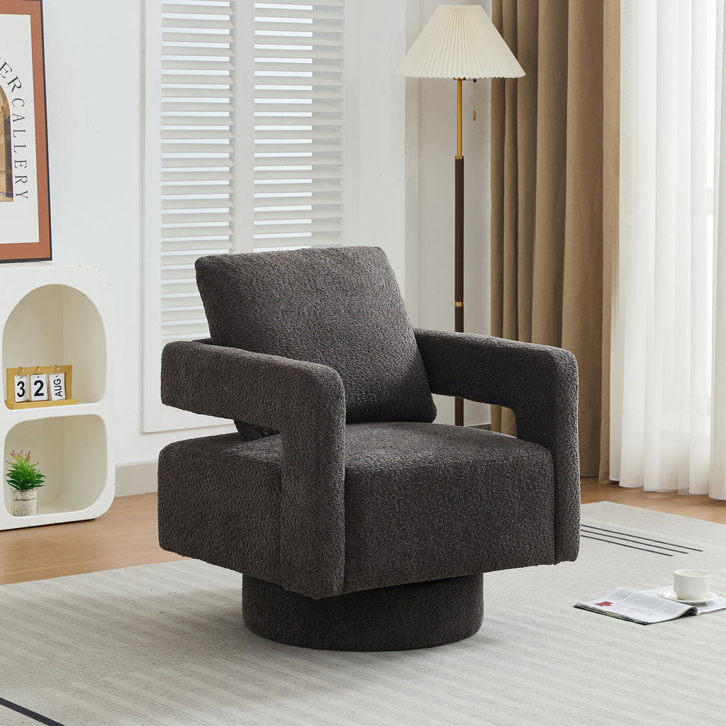 Oda Boucle Swivel Chair