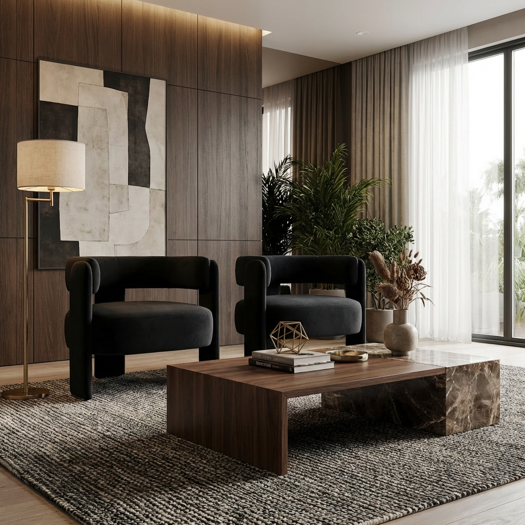Hakon Velvet Accent Chair