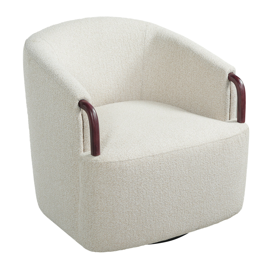 Freja Barrel Boucle Accent Chair