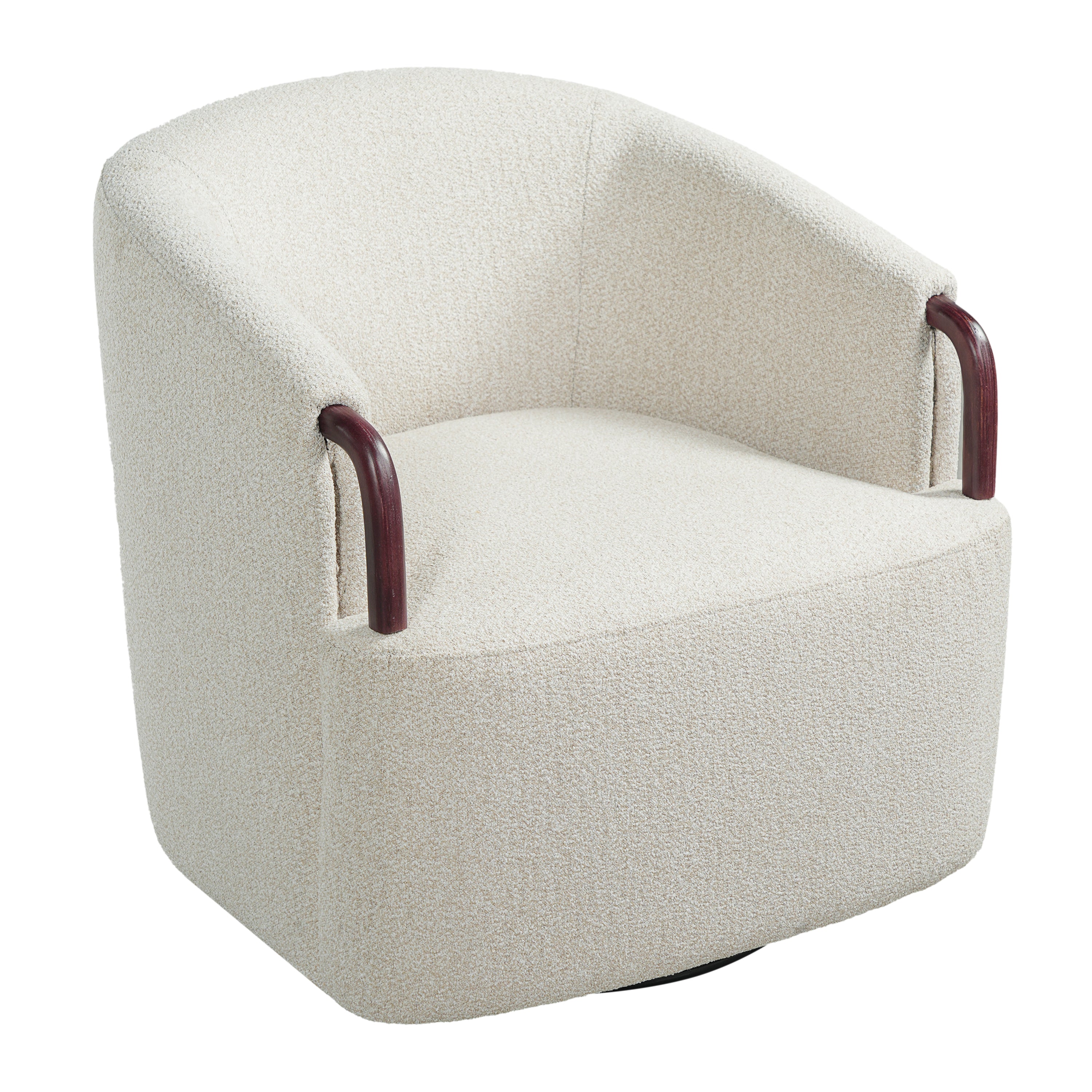 Freja Barrel Boucle Accent Chair