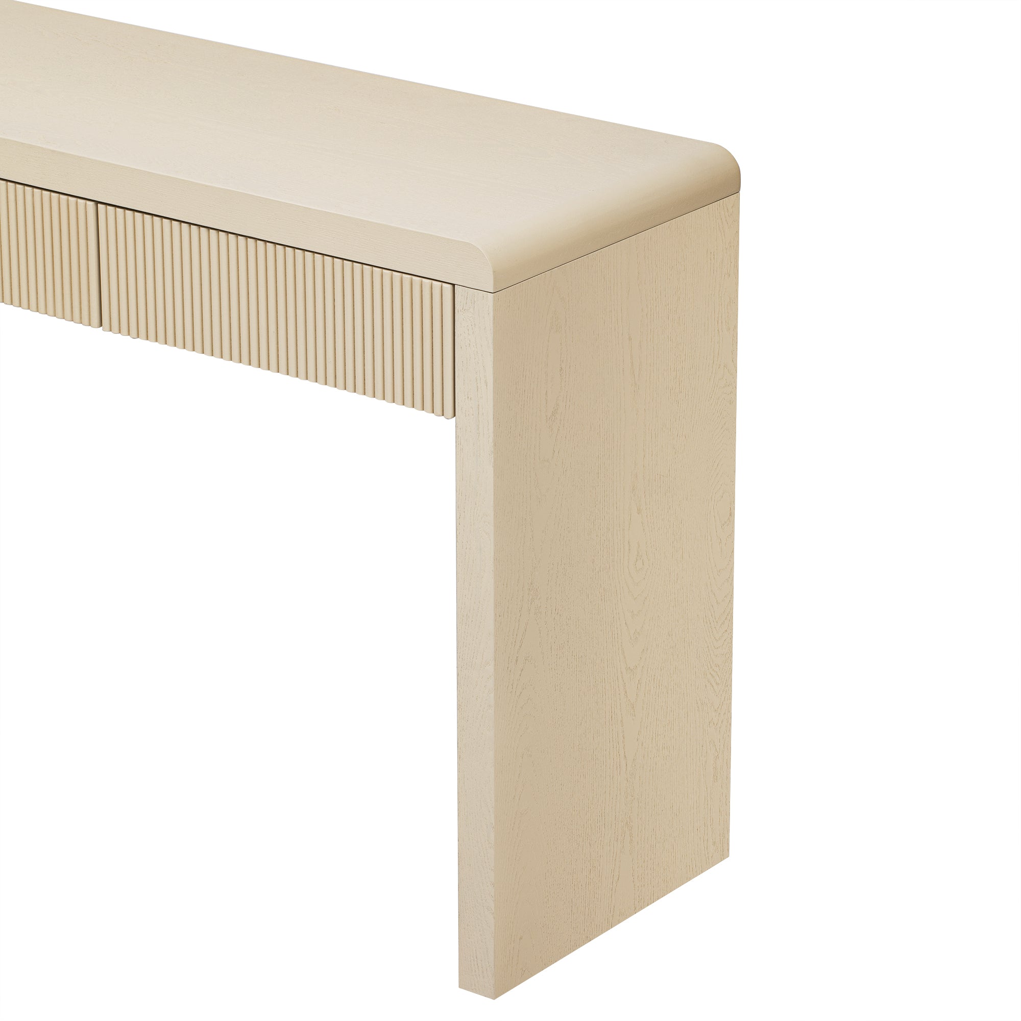 Lotte Fluted Solid Wood Console Table