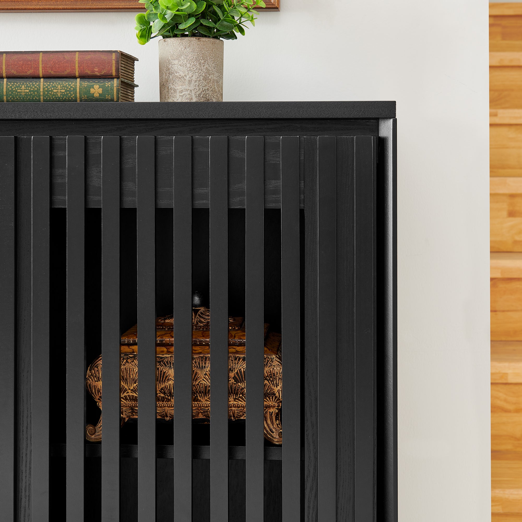 Preben Fluted Solid Wood Cabinet