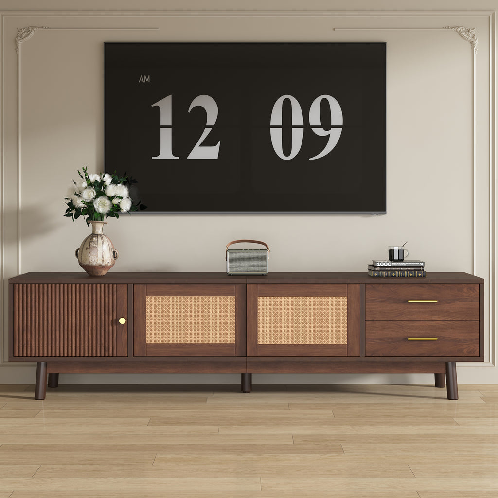 Palle Storage Solid Wood TV Stand