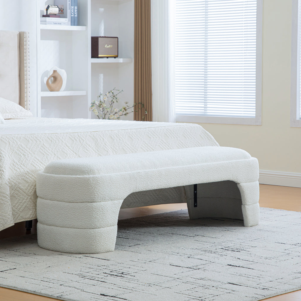 Hjalmar Boucle Bench
