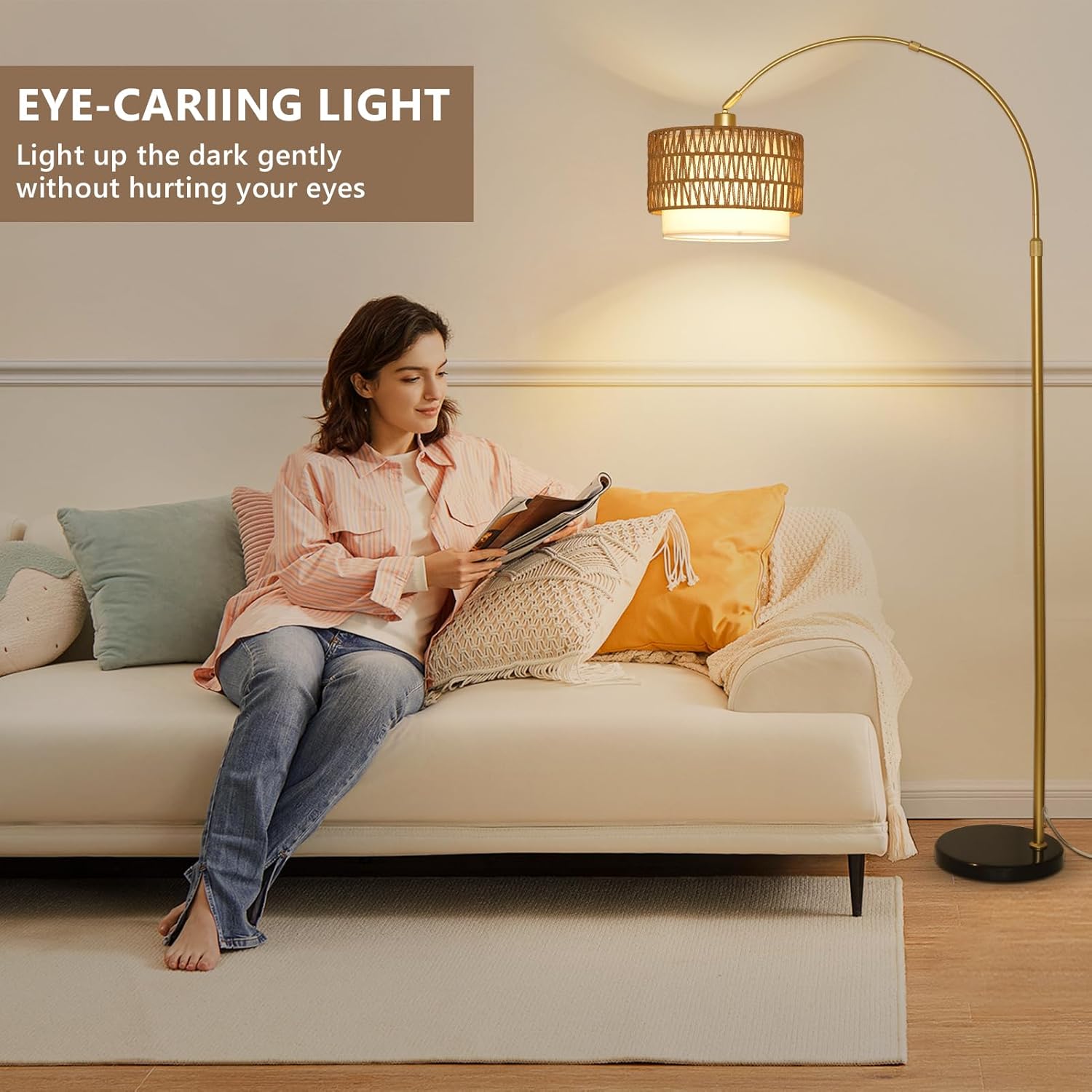 Eldbjorge Rattan Floor Lamp