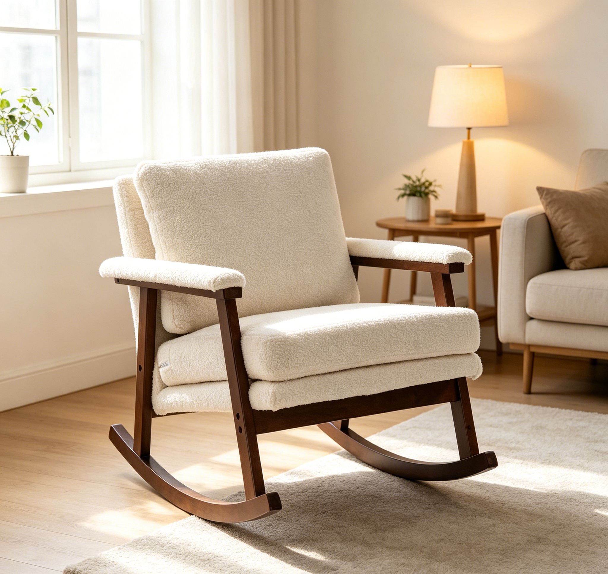 Gitte Velvet Rocking Chair