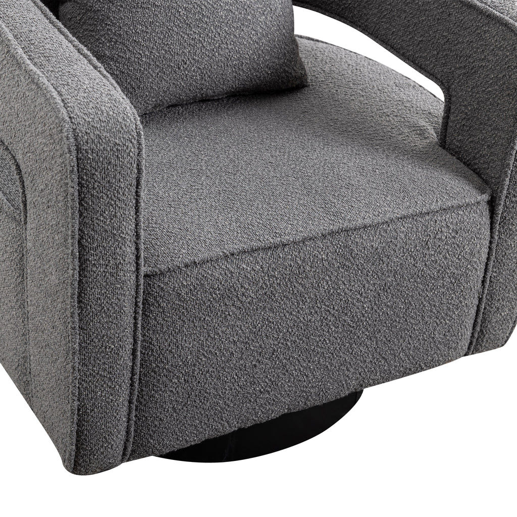 Bodil Boucle Swivel Chair