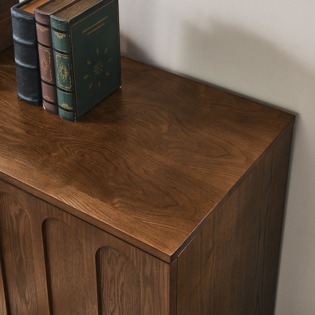 Tilde Fluted Walnut Cabinet