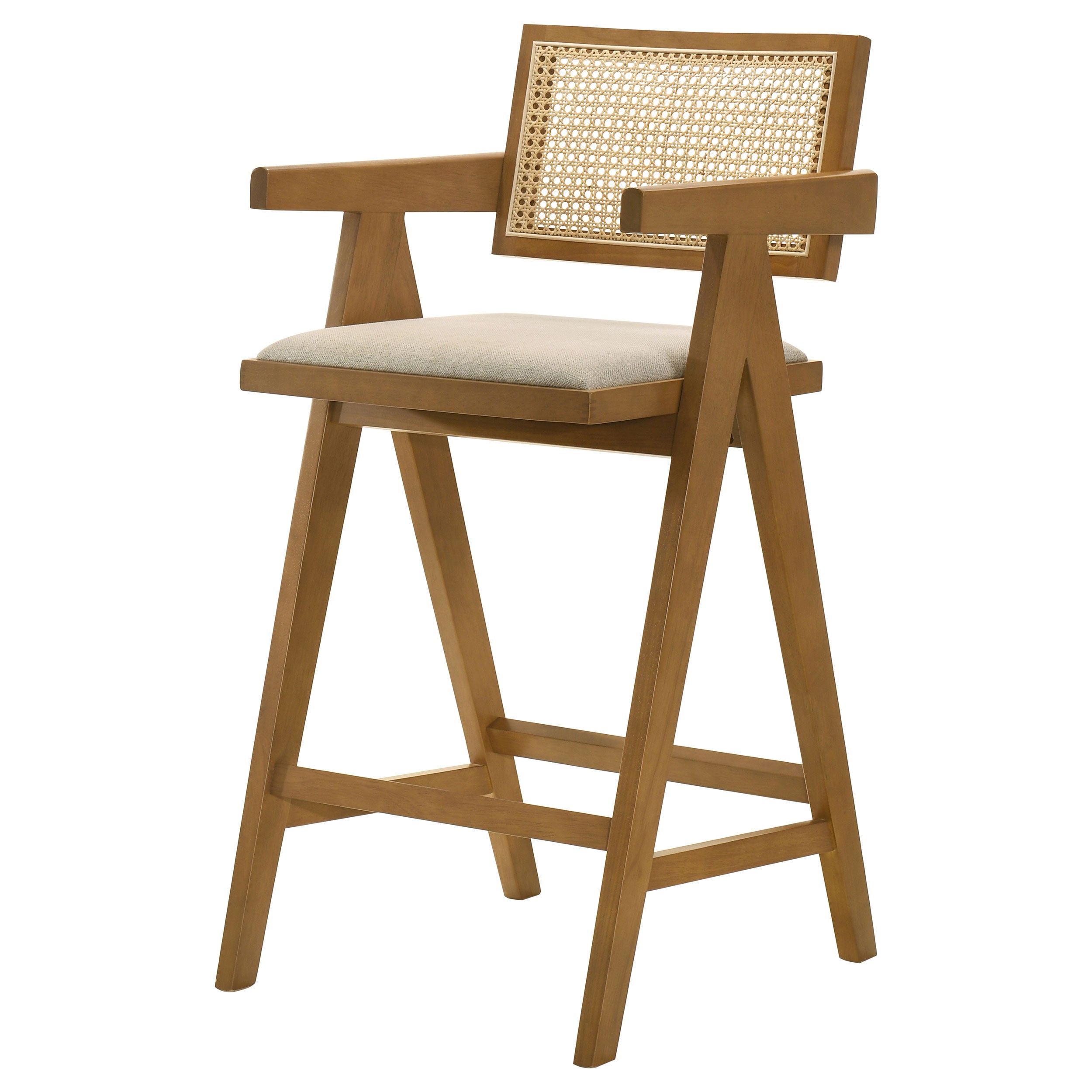 Vemund Walnut Bar Stool (Set of 2)