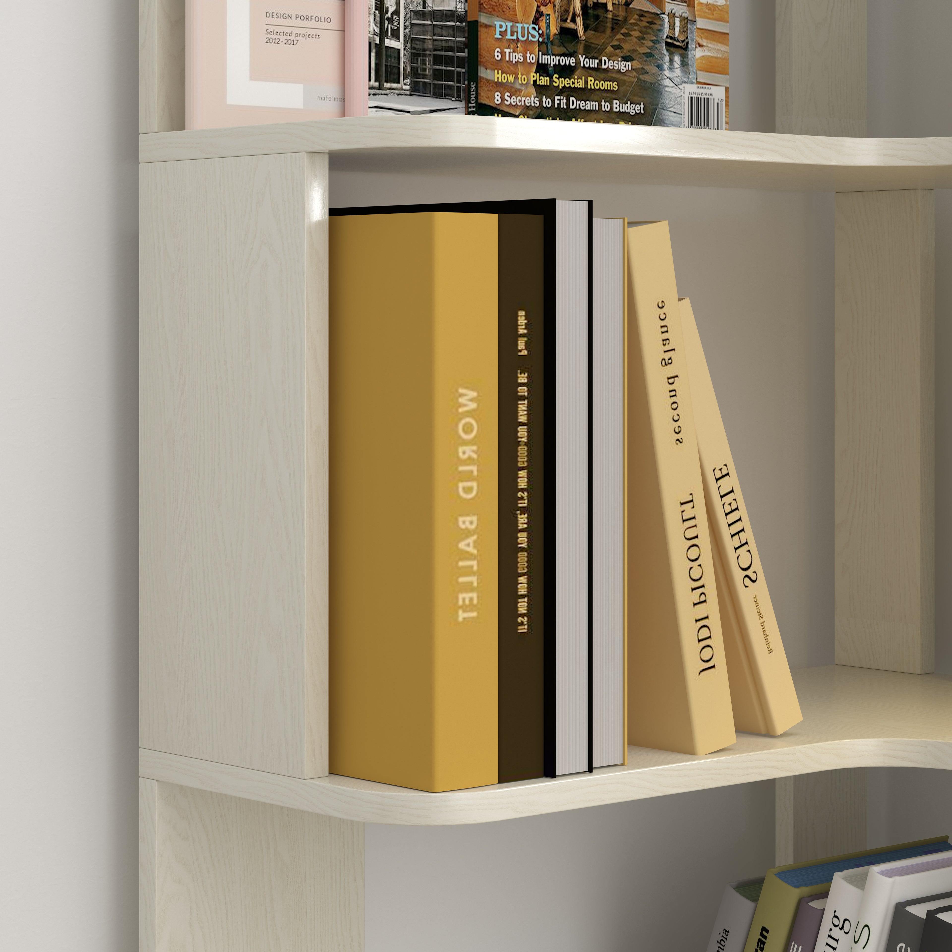 Oydis Corner Bookshelf