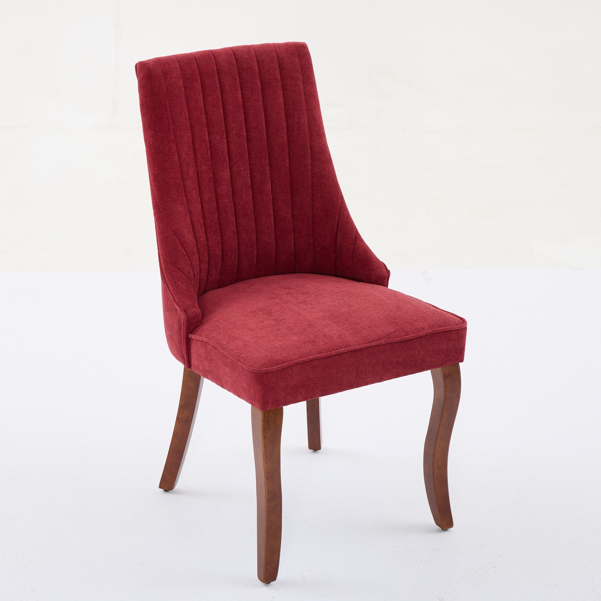 Moa Curved Linen Dining Chair