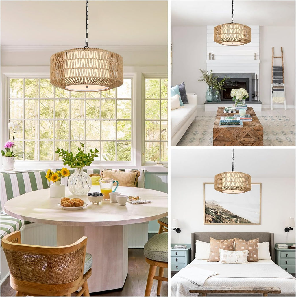 Pilvi Rattan Chandelier