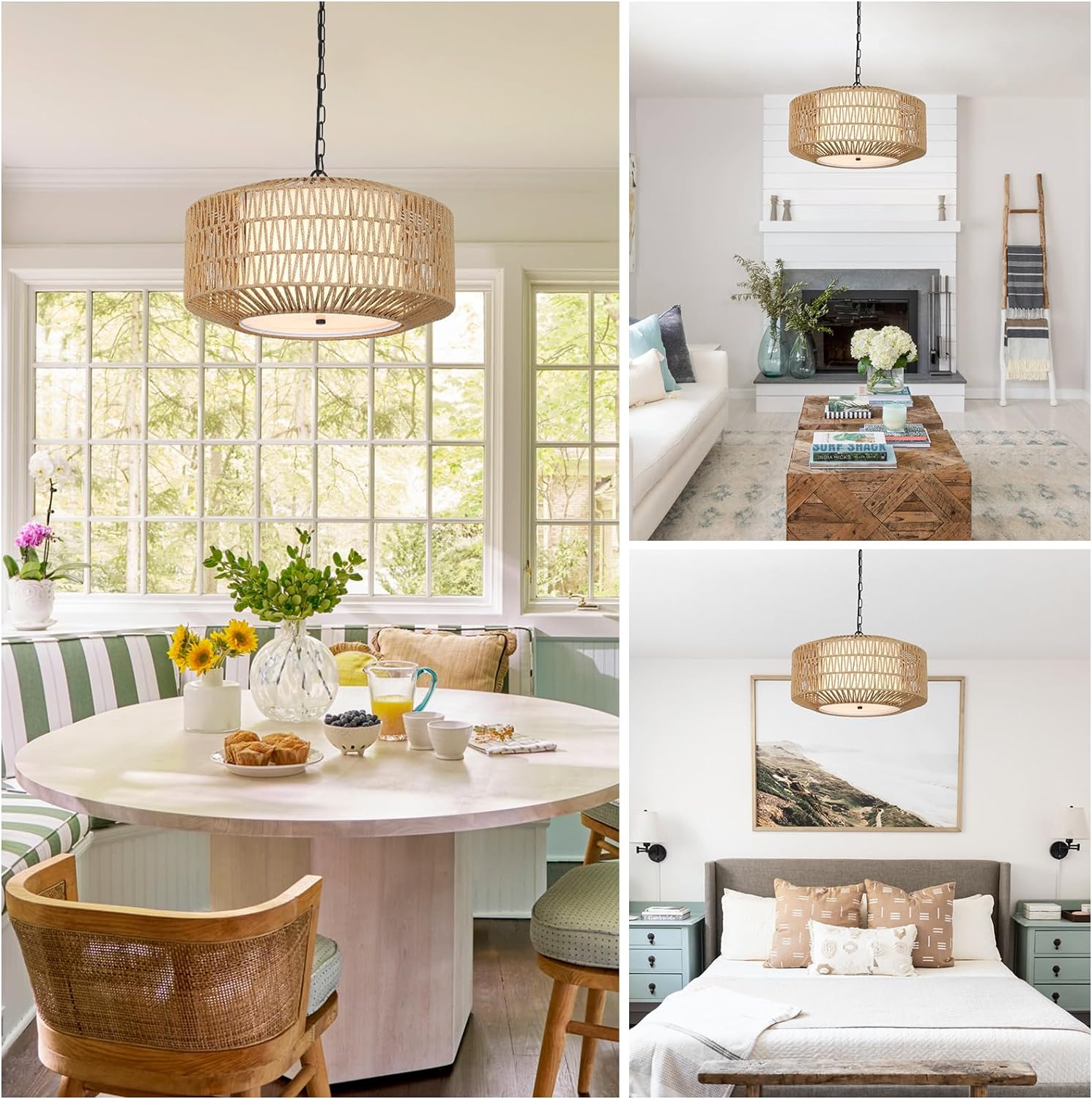 Pilvi Rattan Chandelier