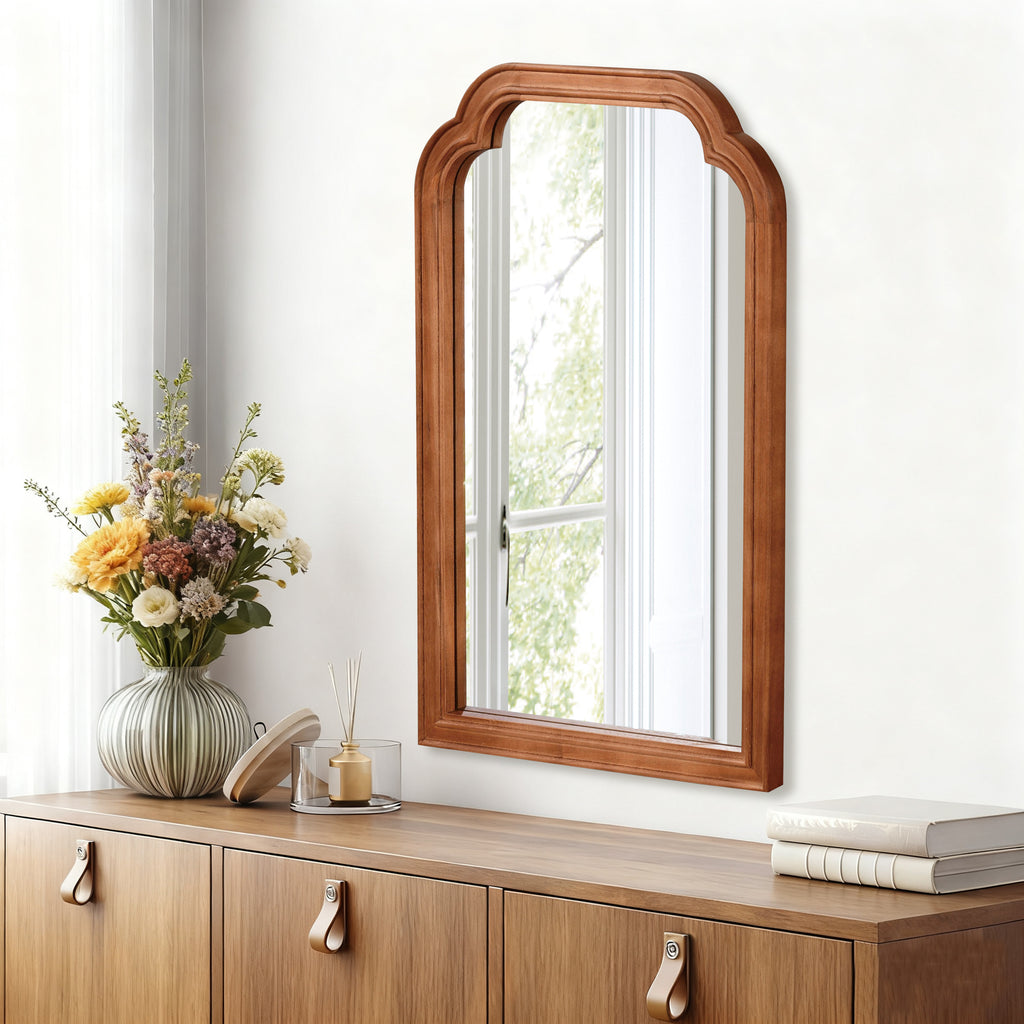 Pelle Round Wall Mirror