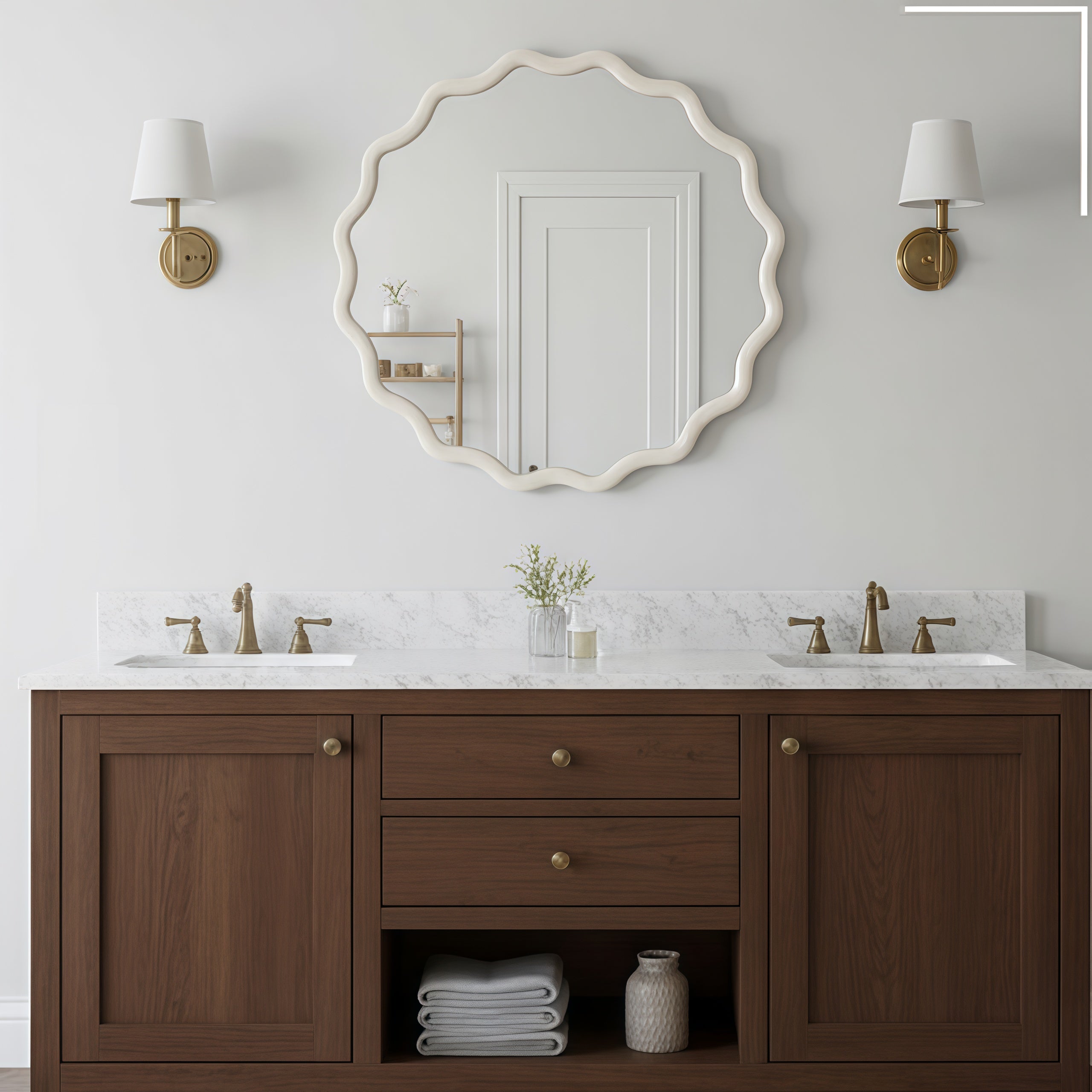 Grete Wavy Wall Mirror
