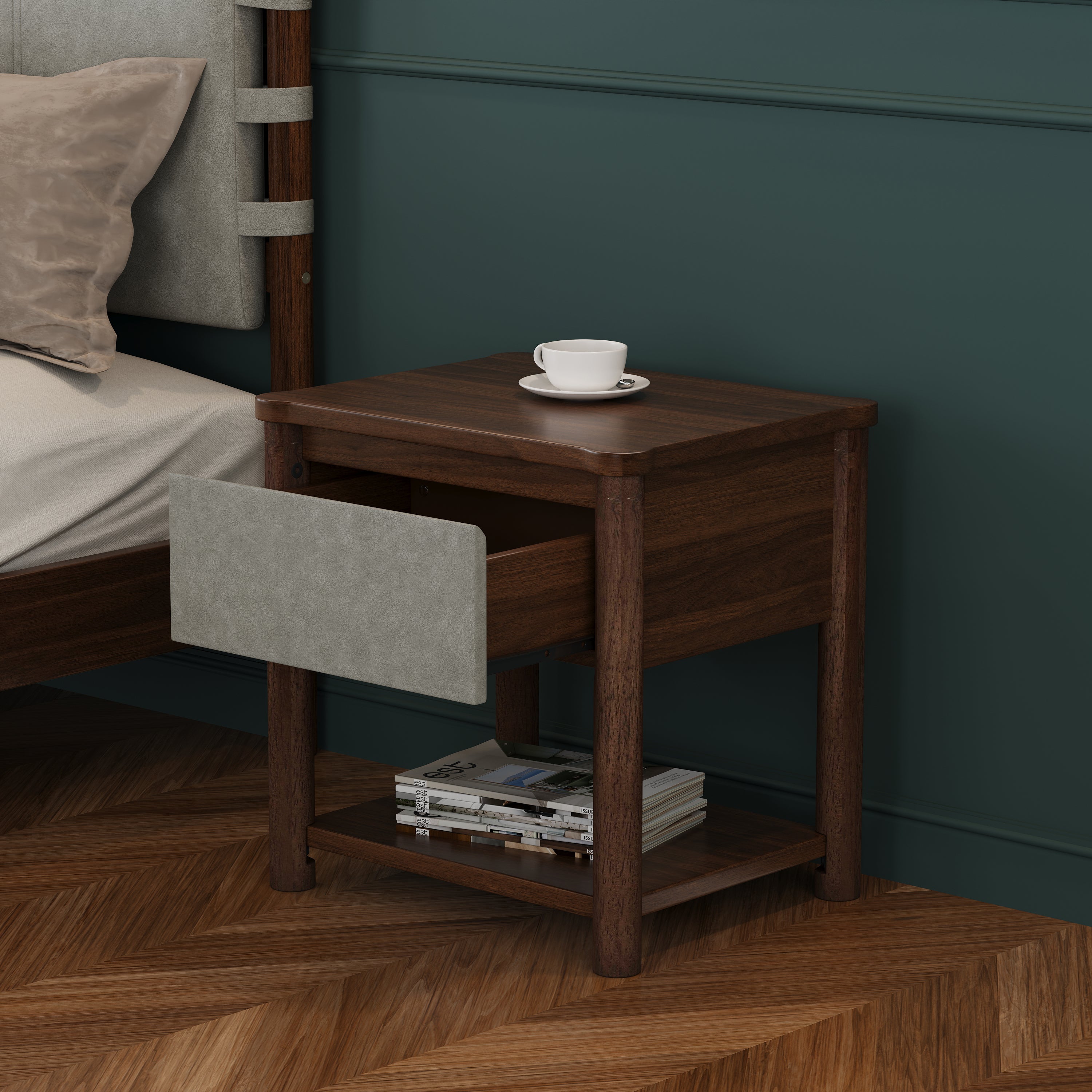 Brynn Walnut Nightstand