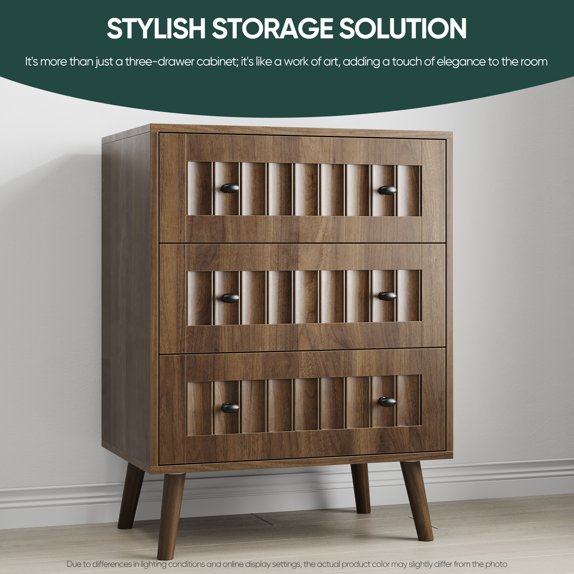 Malin Storage Walnut Dresser