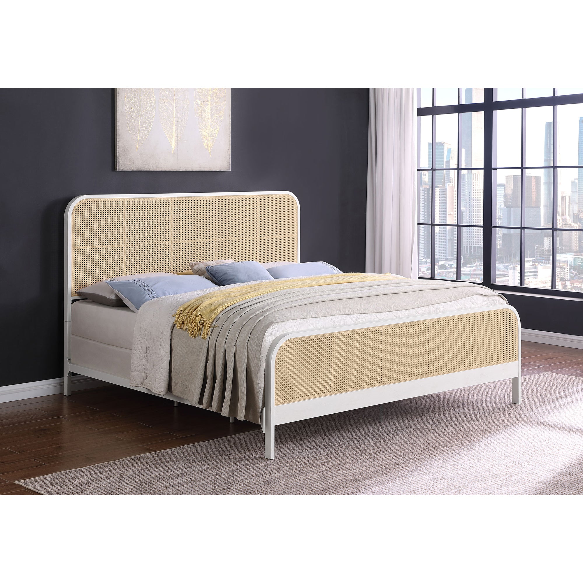 Janne Cane Queen Bed Frame
