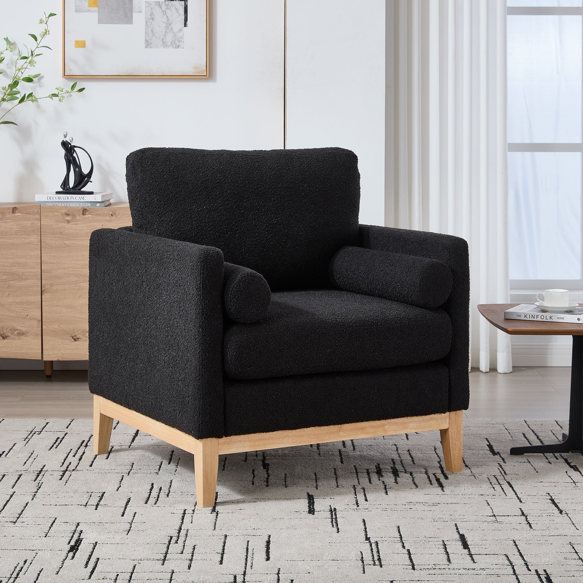 Aksel Storage Boucle Ottoman