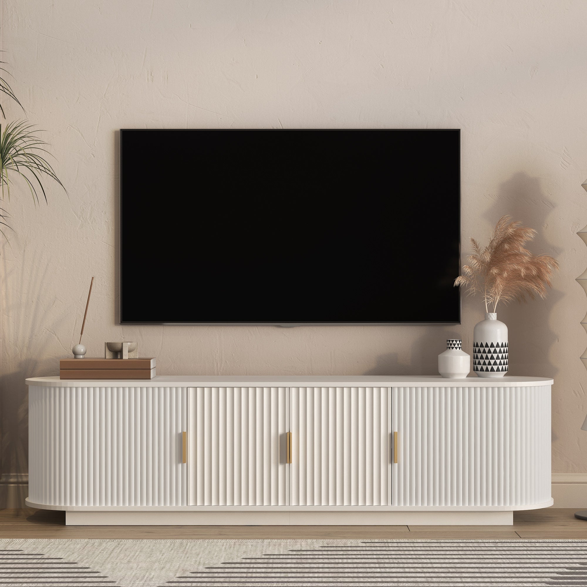 Runa Fluted TV Stand