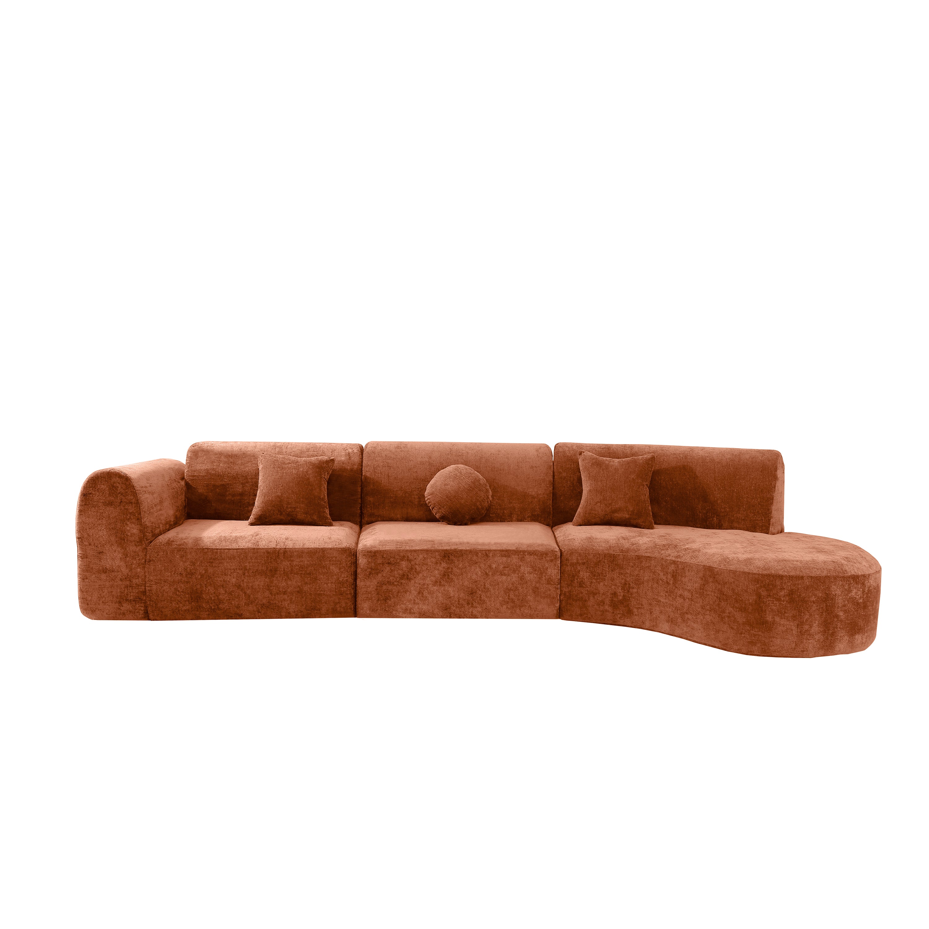 Jorun 3-Piece Curved Sectional Sofa