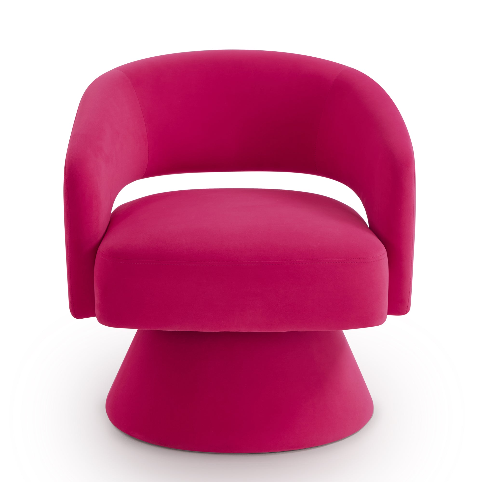 Frida Barrel Velvet Accent Chair