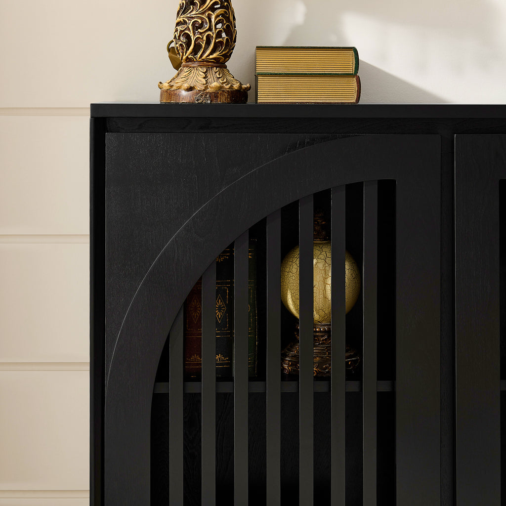 Rikke Fluted Solid Wood Cabinet
