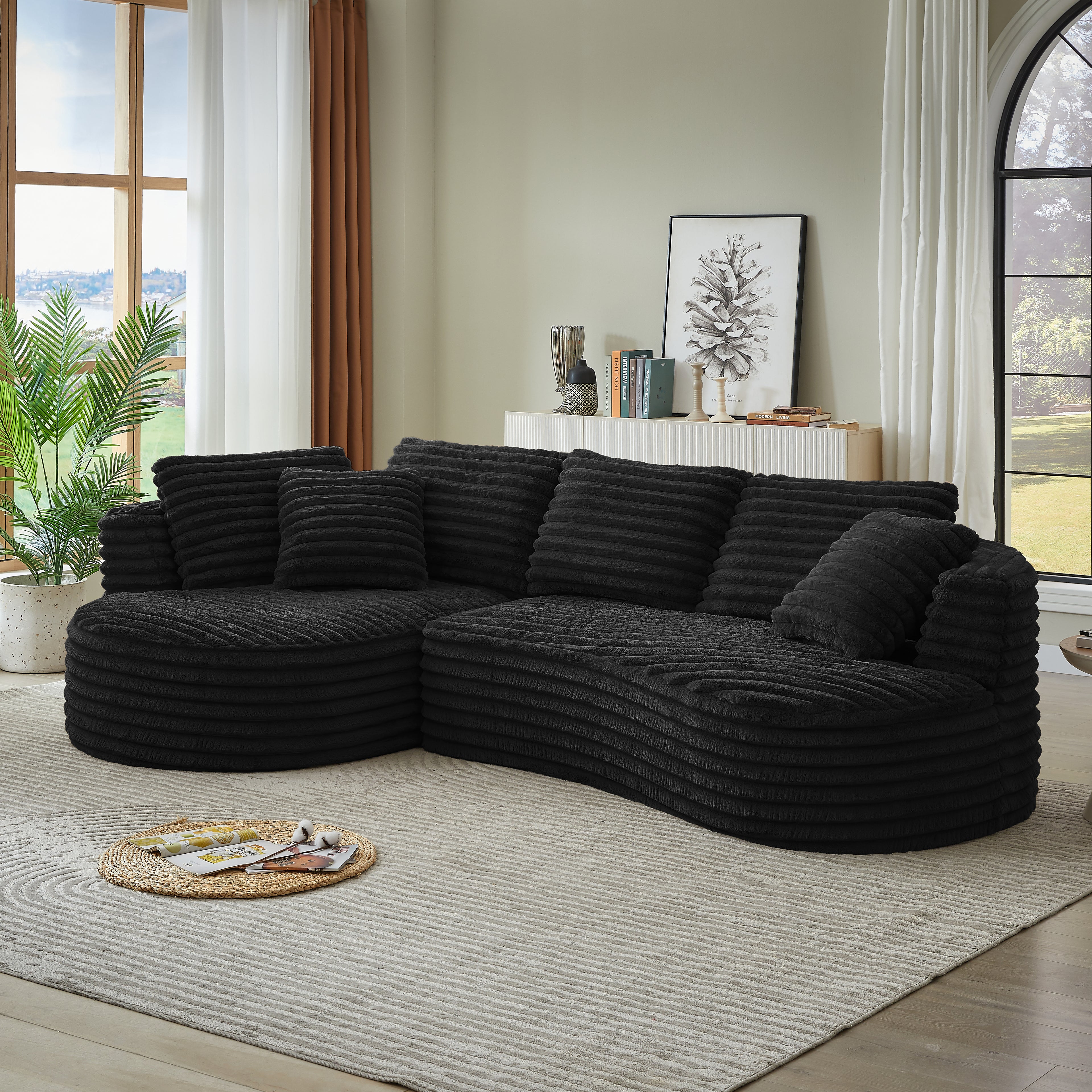 Gunda Curved Sectional Sofa