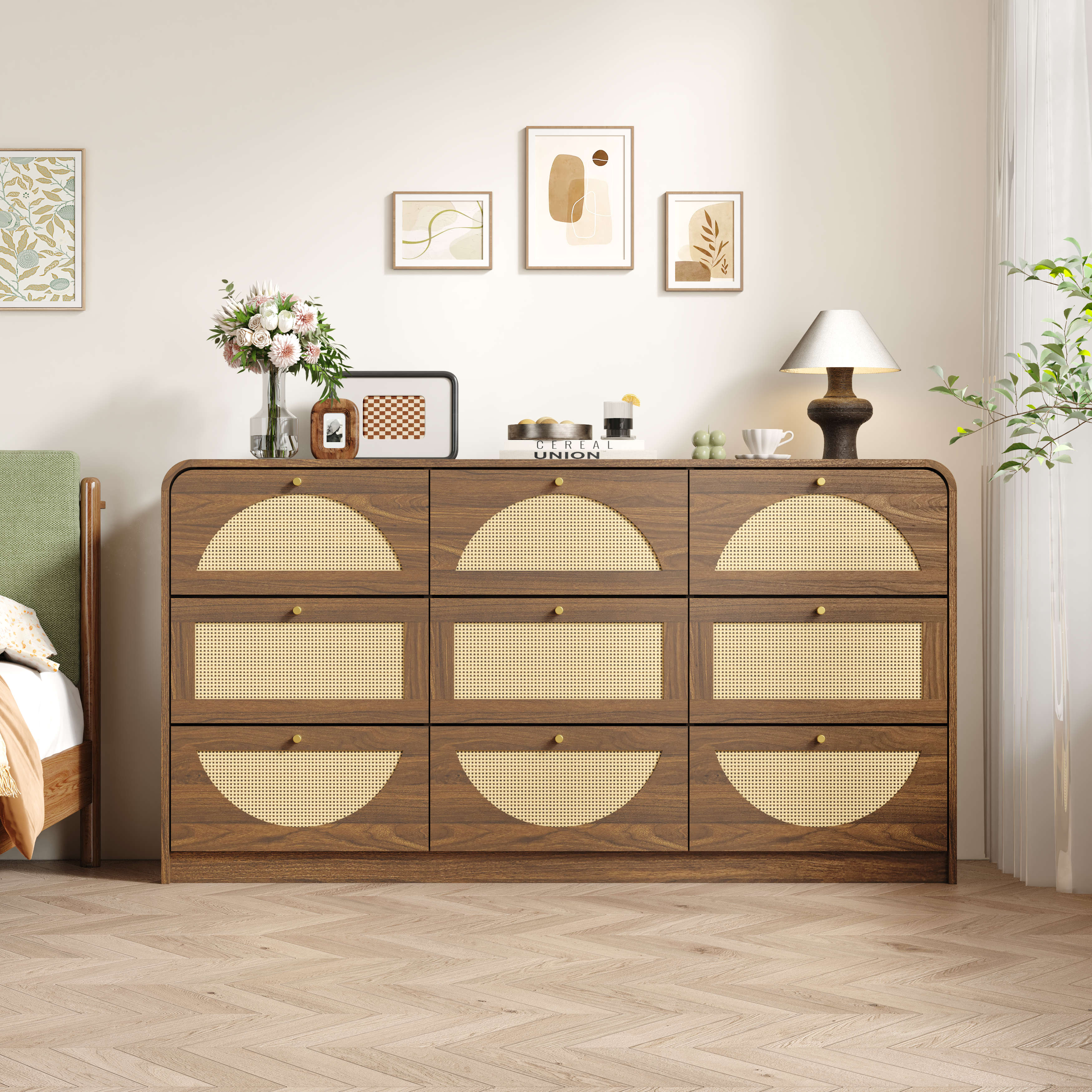 Hilde Storage Walnut Sideboard