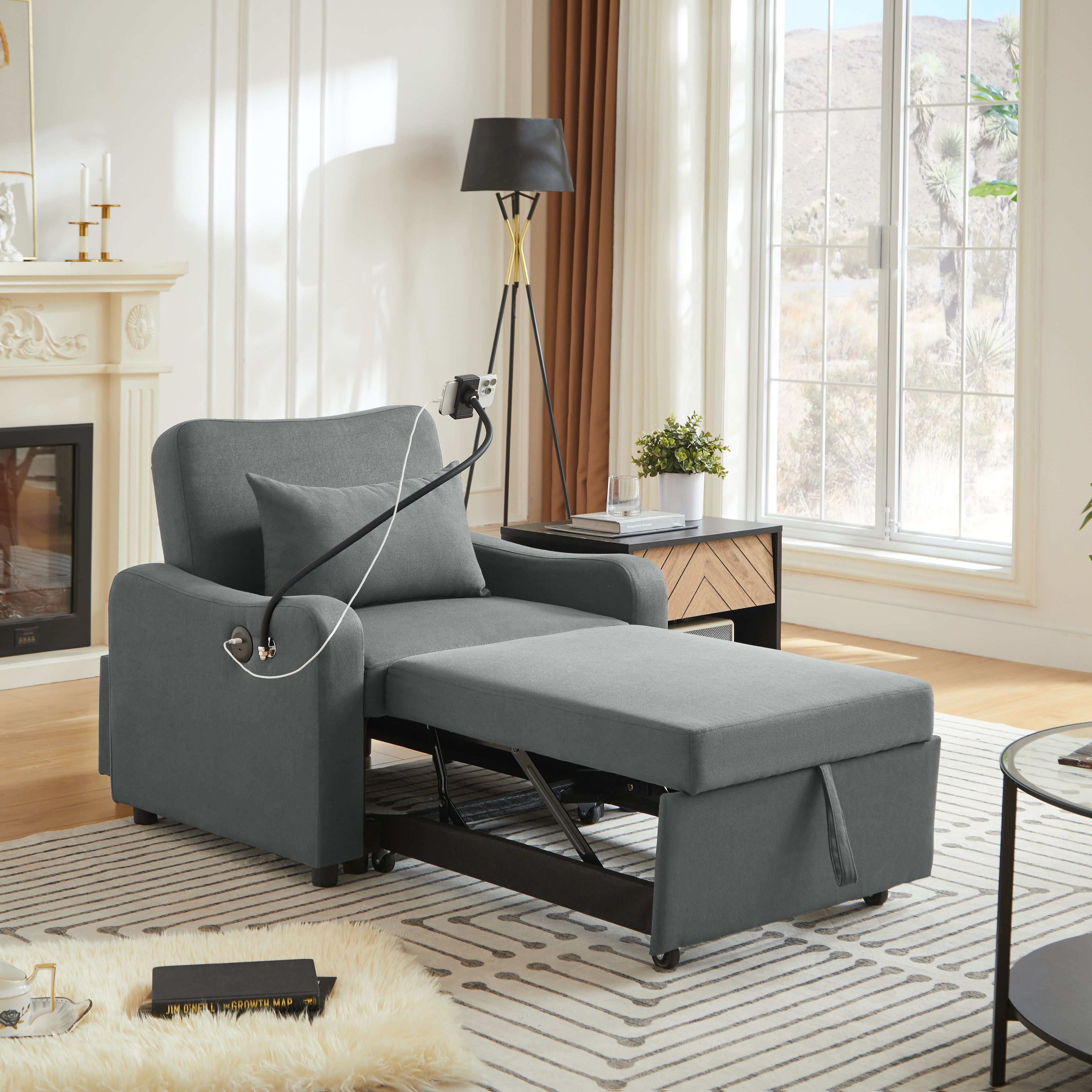 Janne Linen Sofa Bed