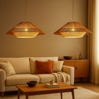 Japandi bamboe hanglamp