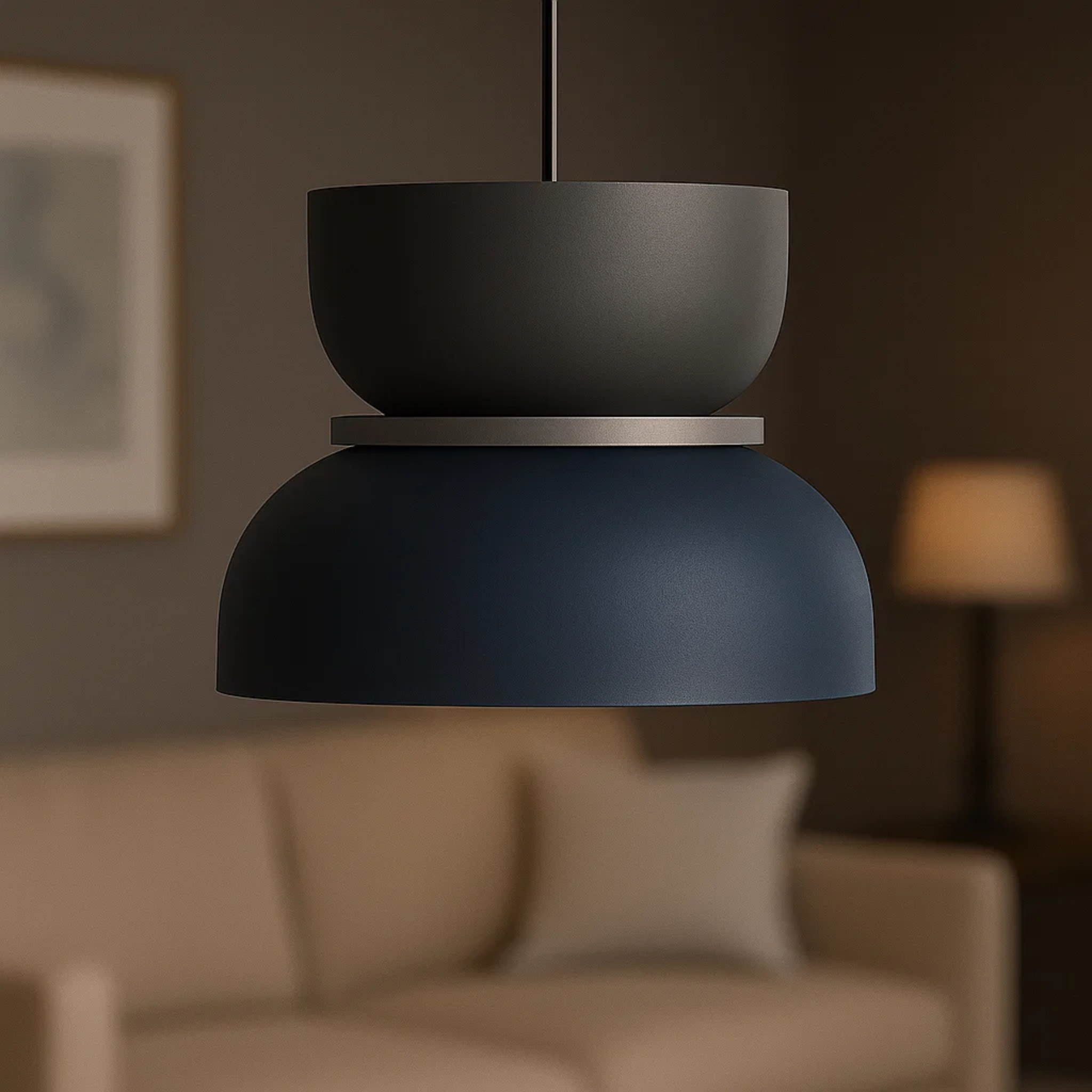 Moderne kleurrijke gelaagde macaron hanglamp