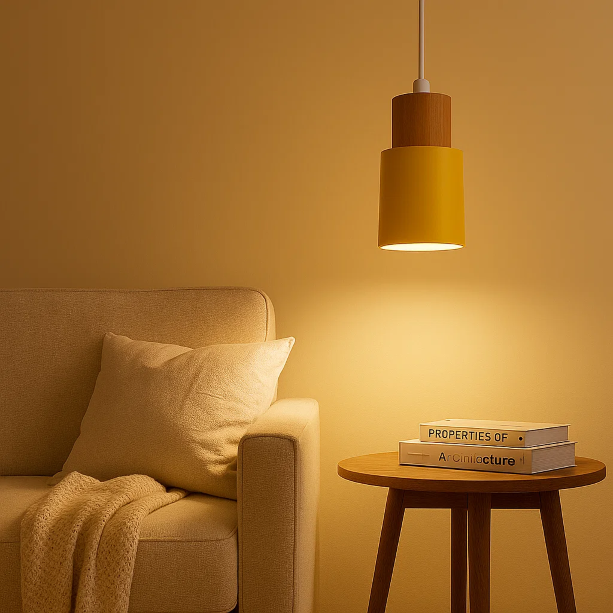 Kleurrijke cilindervormige macaron hanglamp