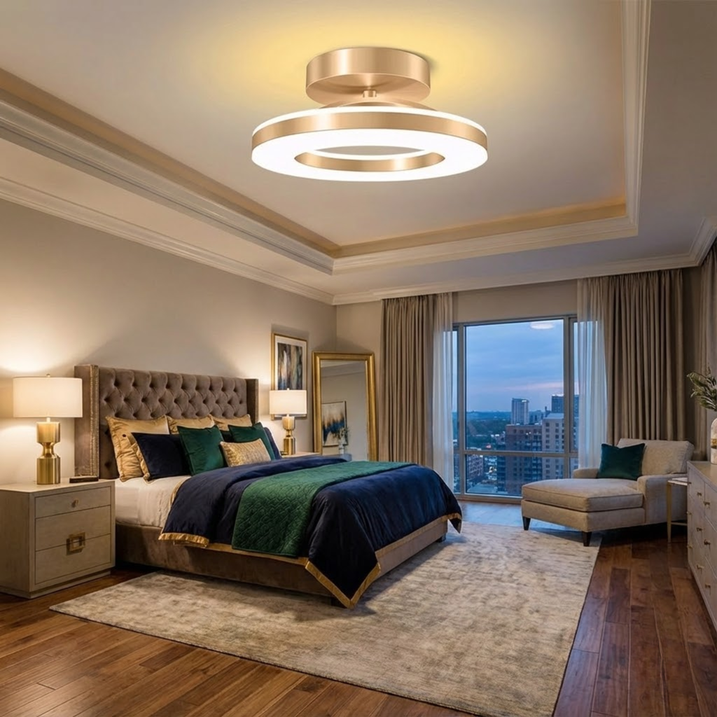 Ronde LED ring plafondlamp voor rustig licht