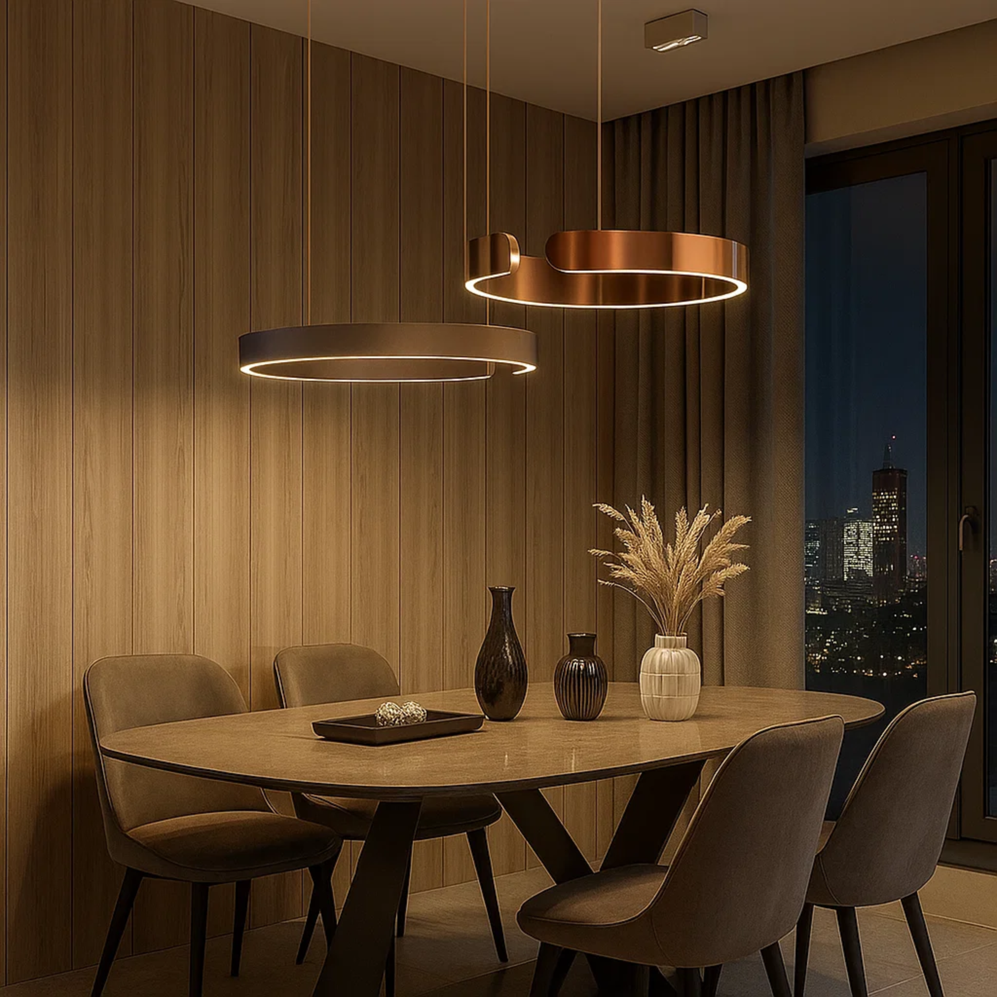 Moderne minimalistische ronde hanglamp