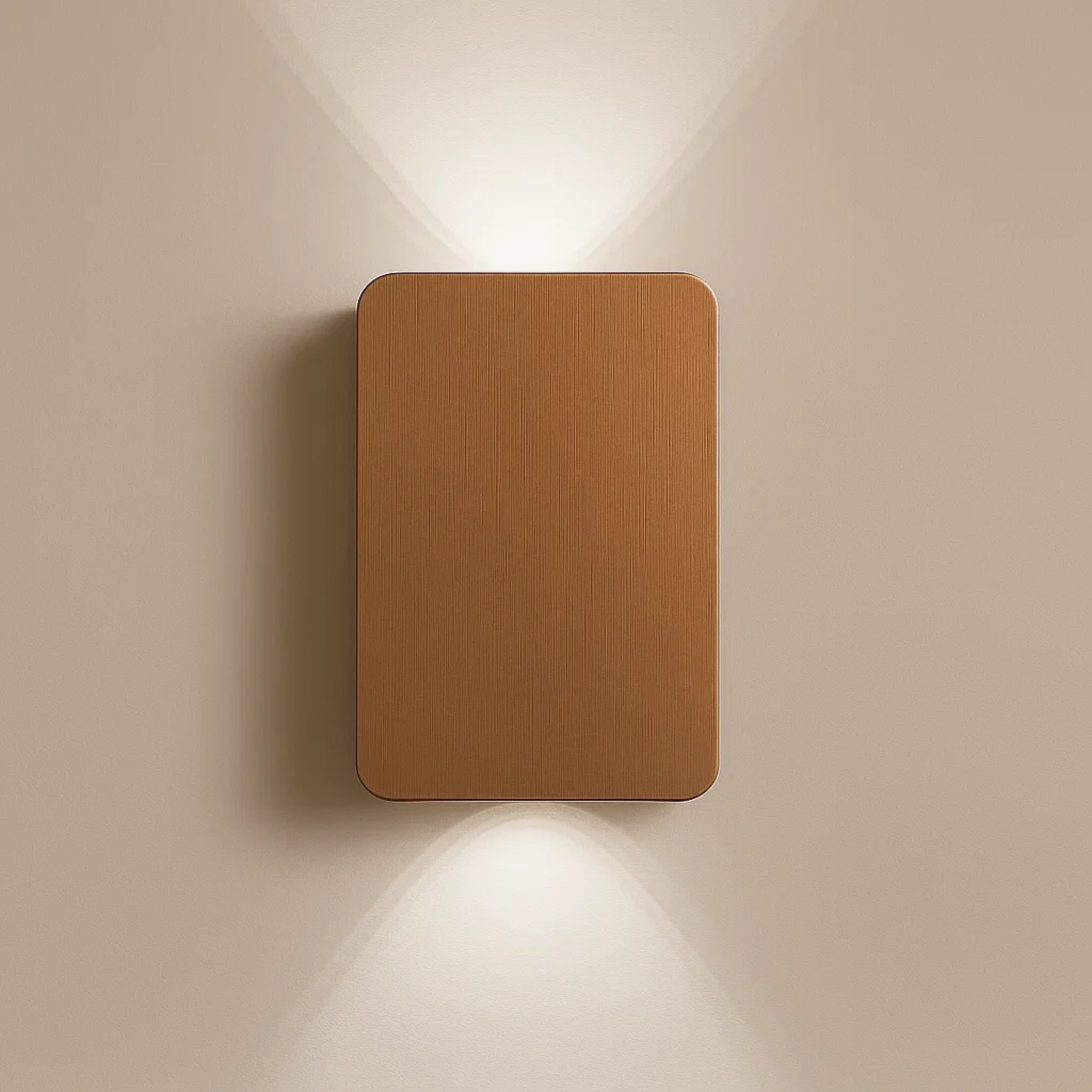 Strakke LED-wandlamp met licht naar boven en beneden