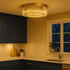 Elegante klassieke kristallen opbouw plafondlamp