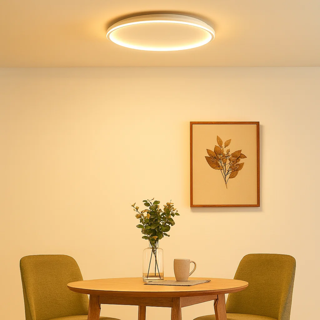 Plafonnier anneau moderne et épuré