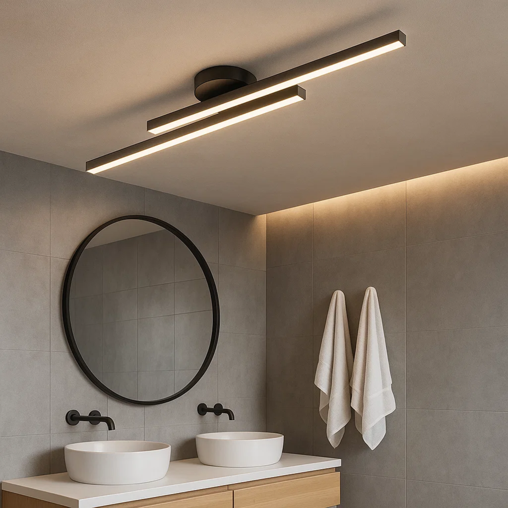 Strakke moderne plafondlamp