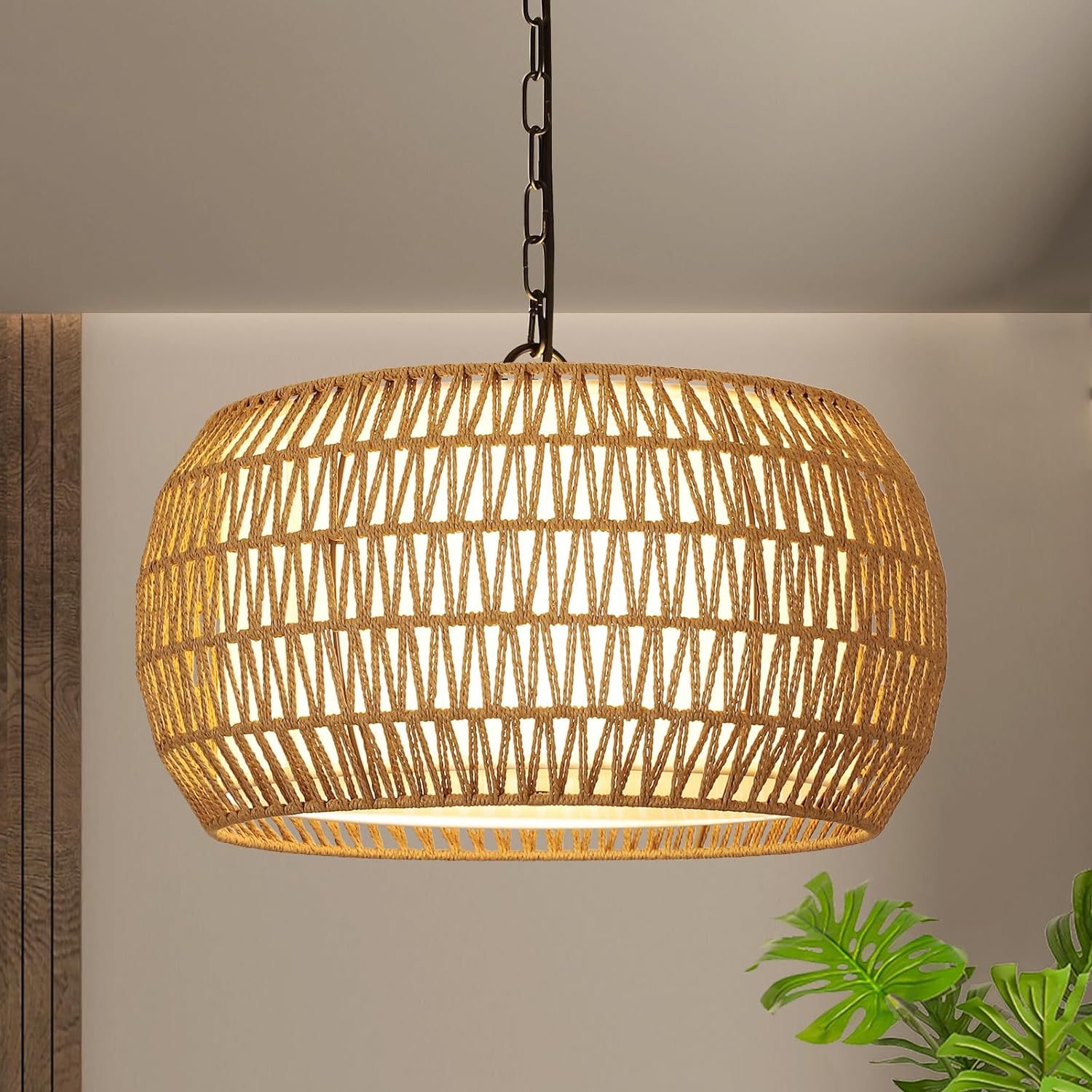 Asny Rattan Chandelier