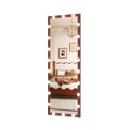 Magnhild Walnut Floor Mirror