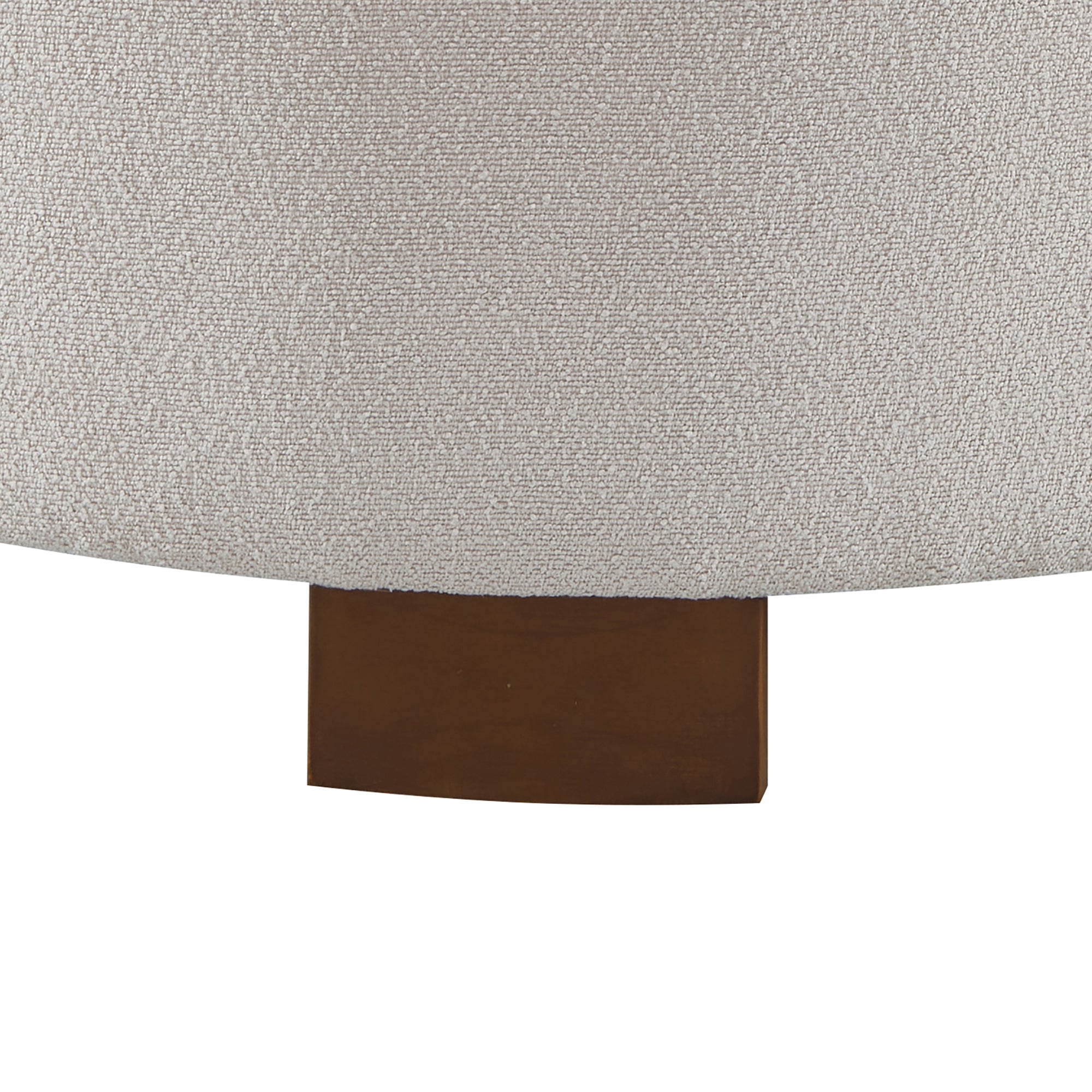 Torhild Round Boucle Ottoman