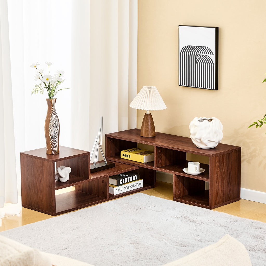 Thea Storage Walnut TV Stand