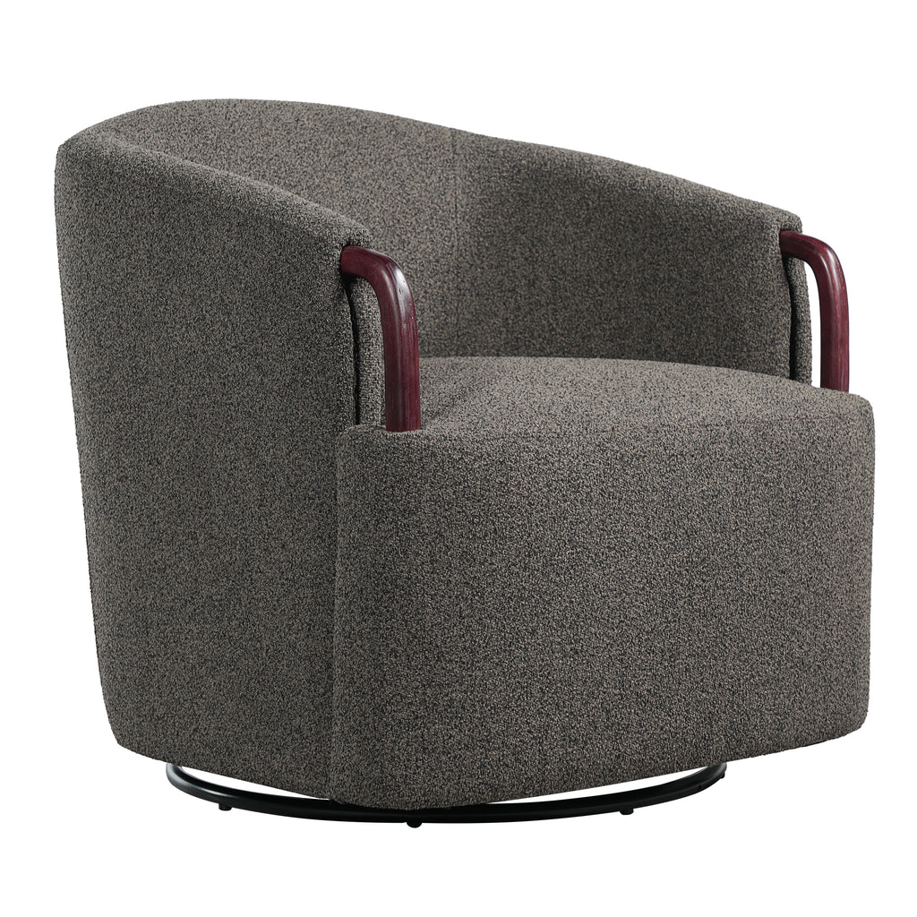 Halvor Barrel Boucle Accent Chair