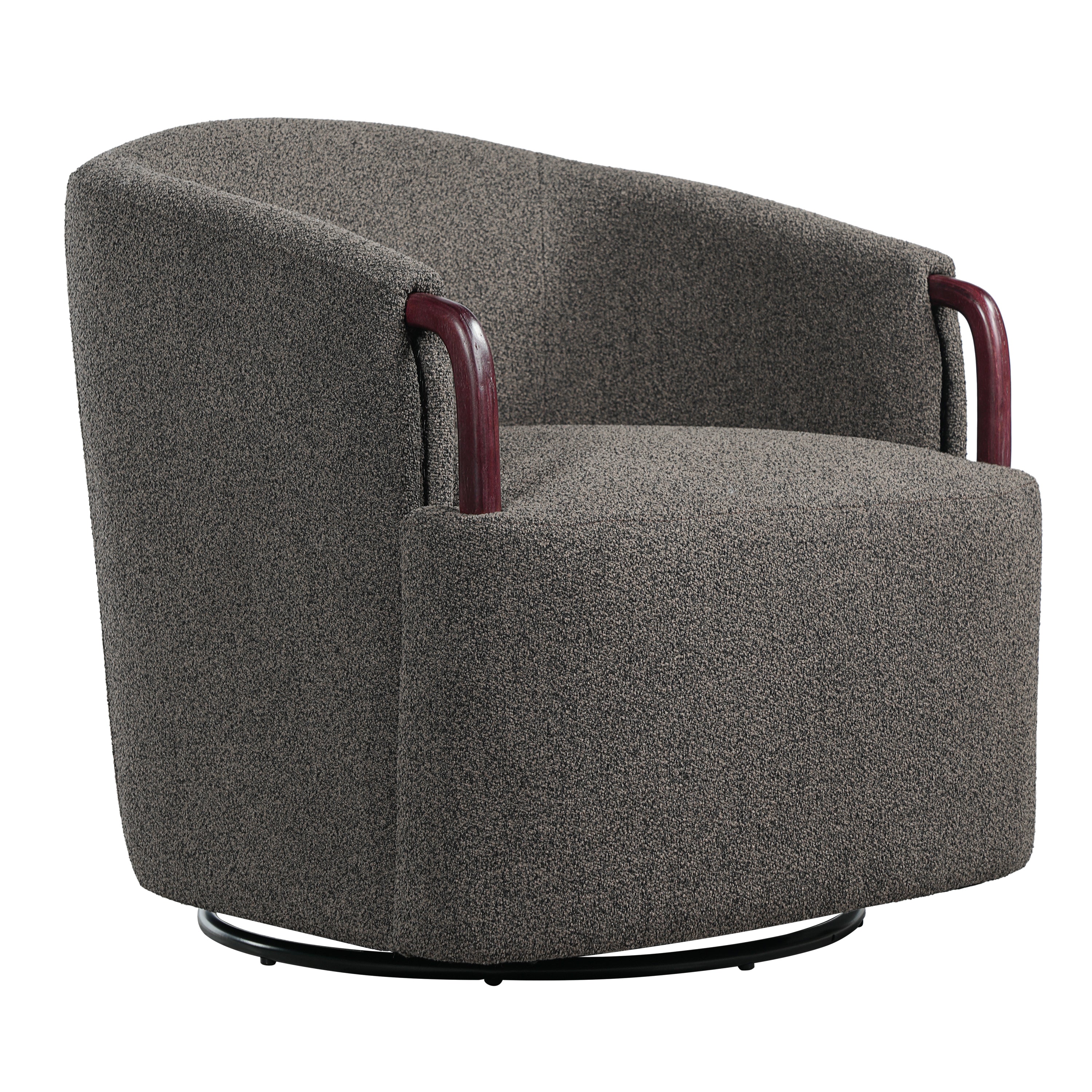 Halvor Barrel Boucle Accent Chair