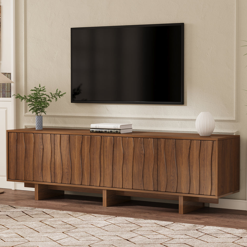 Sten Wave Walnut TV Stand