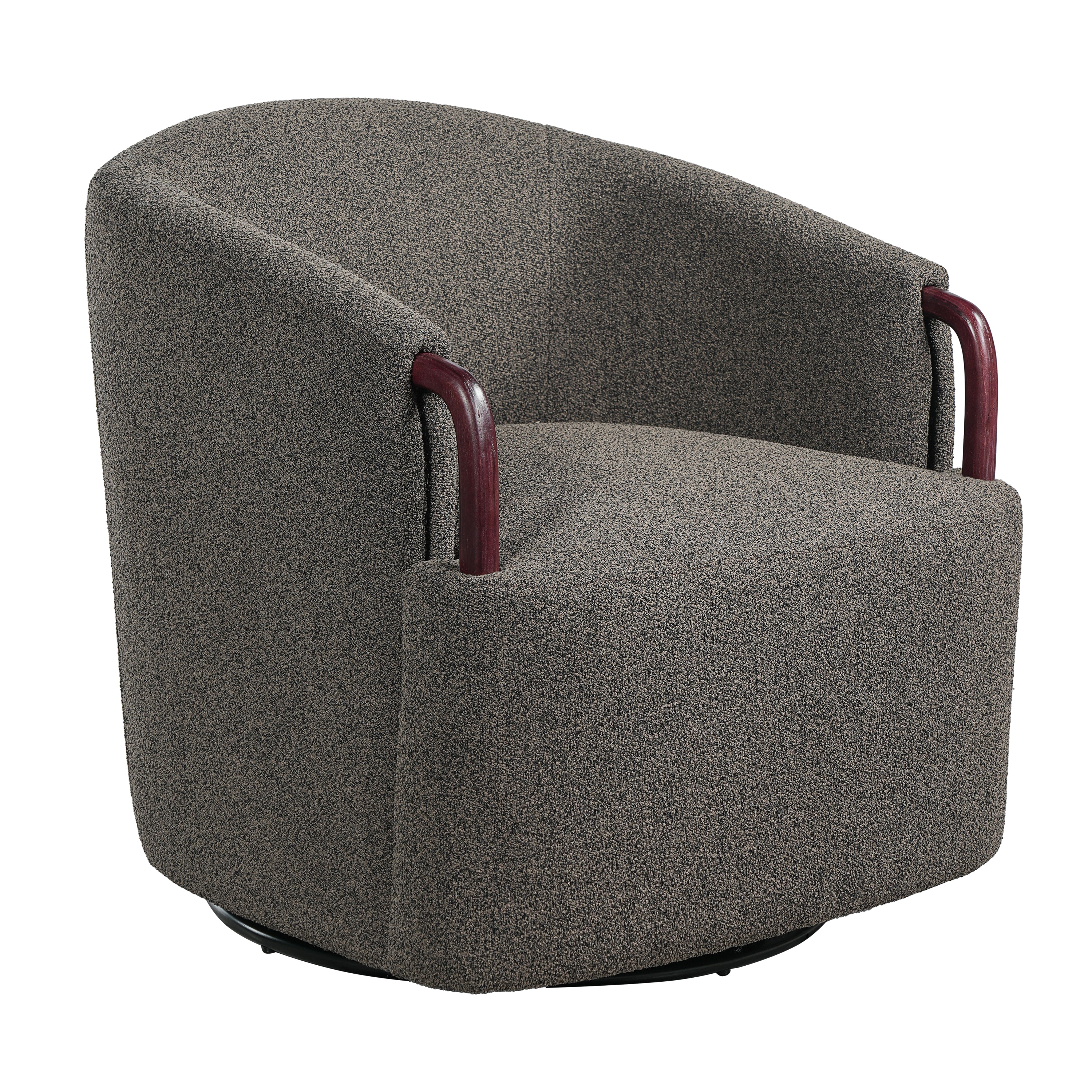 Halvor Barrel Boucle Accent Chair